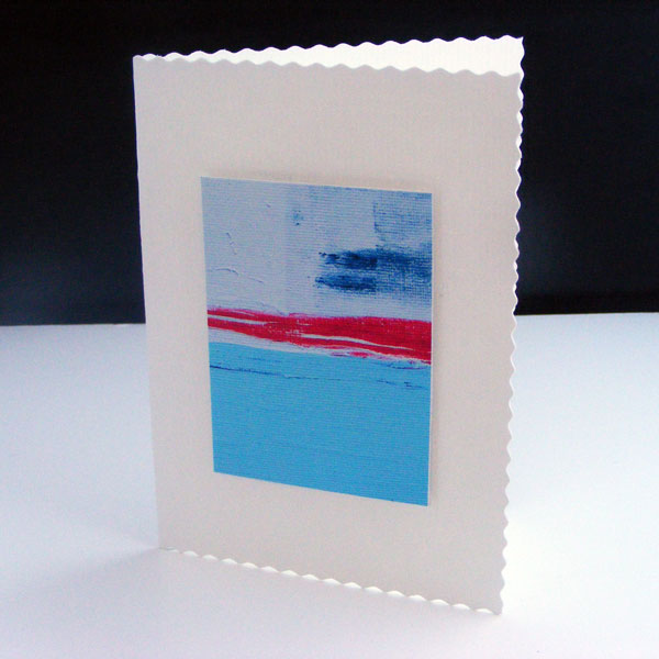 Handmade Greeting Card Abstract Art