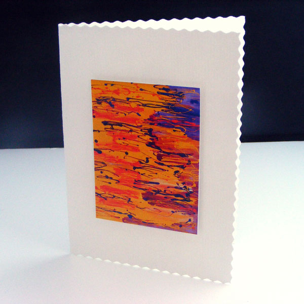 Unique Handmade Greeting Card by Rachelle Antoinette Abstract Art