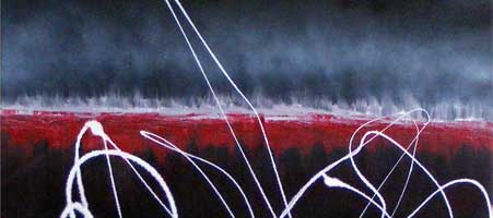 Black red and white abstract art by rachelle antoinette
