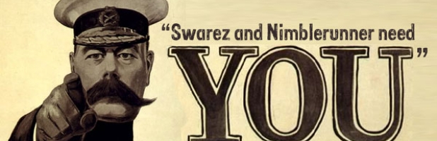 Swarez and Nimblerunner Need You!