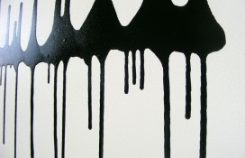 Black and white abstract art by artist Rachelle Antoinette