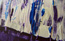 Blue purple and white original aceo art
