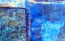 Blue purple and white original modern abstract art
